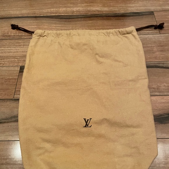 🖤🖤 RARE- VINTAGE LV DUSTBAG w/Drawstring (Vintage are darker brown/thicker) - Picture 5 of 11